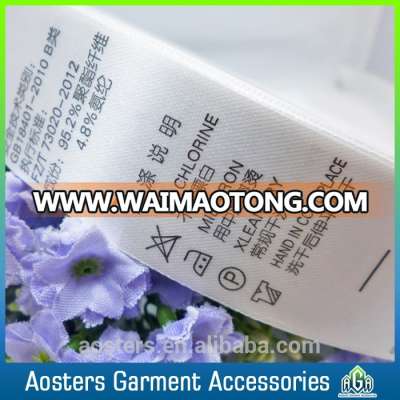 print satin labels for clothes care label symbols custom